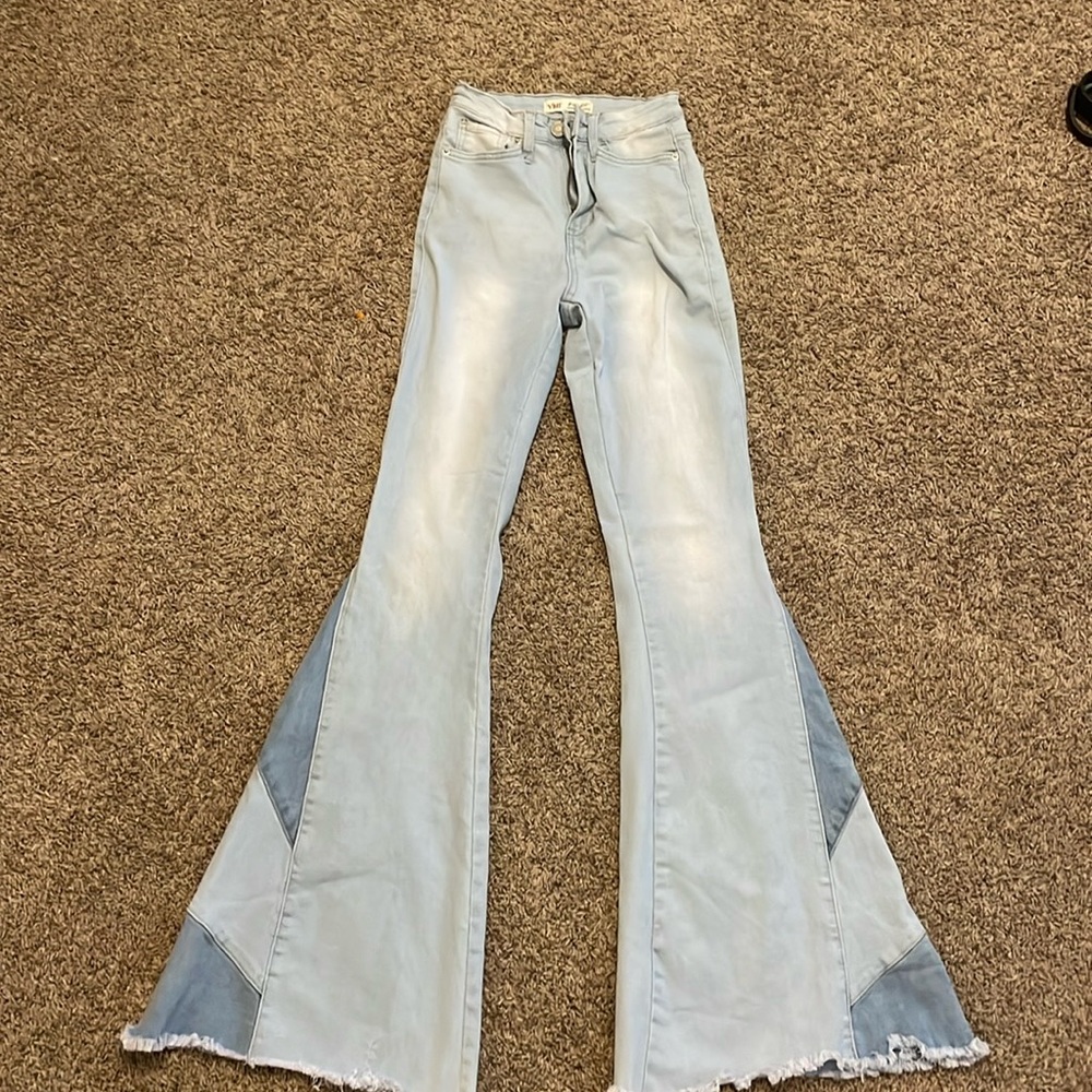 Blue Flare Jeans Size 1/25 Inseam of 32